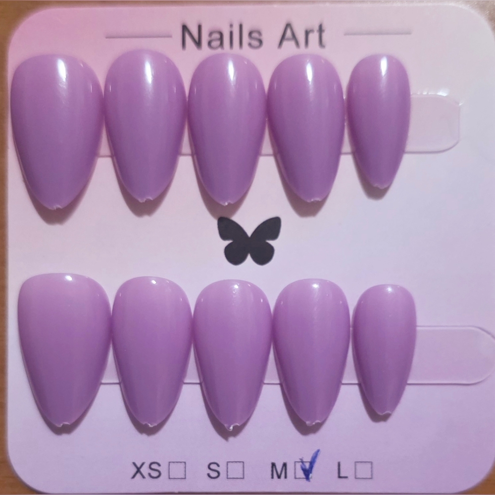Lavender Press-On Nails